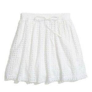 Madewell Bayfront White Eyelet Lace Mini Skirt Small